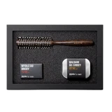 Набор Zew For Men Beard on the Edge: мыло для бороды 85 мл + бальзам для бороды 80 мл + ролик для волос и бороды