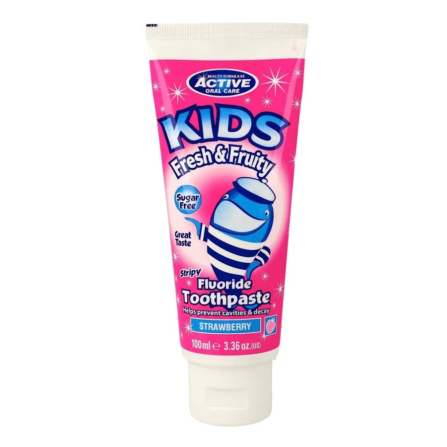 Зубная паста Beauty Formulas Active Oral Care Kids Fresh &amp; Fruity Strawberry Fluoride Toothpaste, 100 мл: цены и характеристики