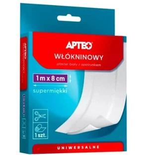 Нетканый пластырь Apteo Care с повязкой, 1 м x 8 см, 1 шт.