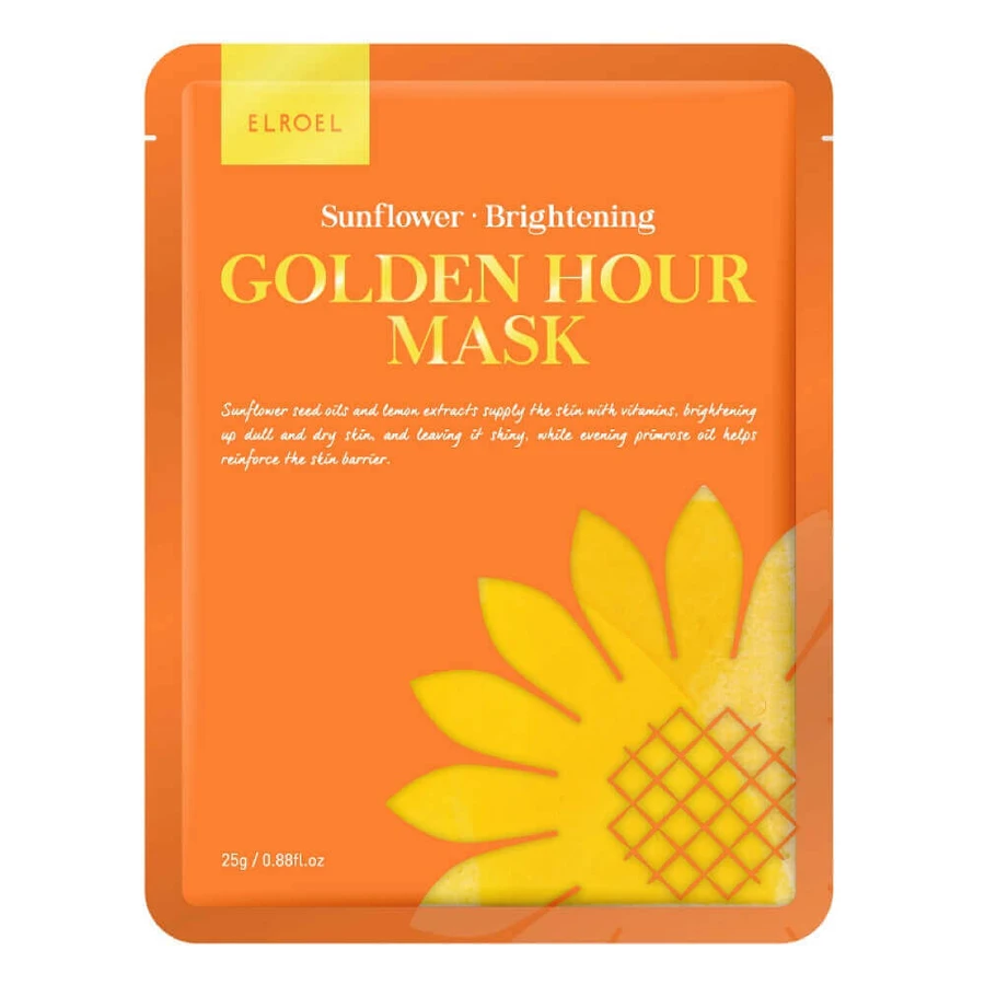 Осветляющая маска для лица Elroel Golden Hour Mask с подсолнечником, 25 г: цены и характеристики