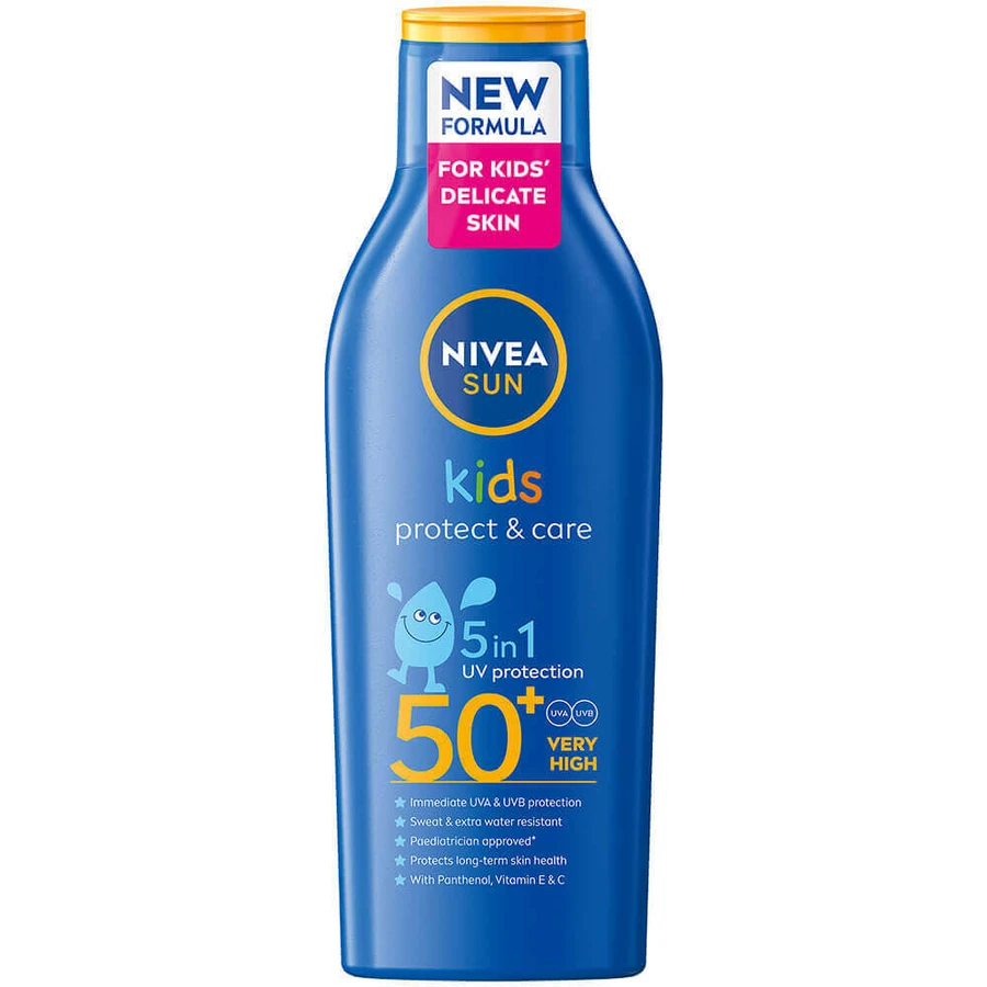 Лосьйон для захисту та догляду від сонця для дітей SPF50+, 200 мл, Nivea: ціни та характеристики