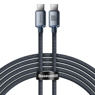 Baseus CAJY000701 USB-C - USB-C PD Cable 100W 5A 480Mb/s 2m - Black