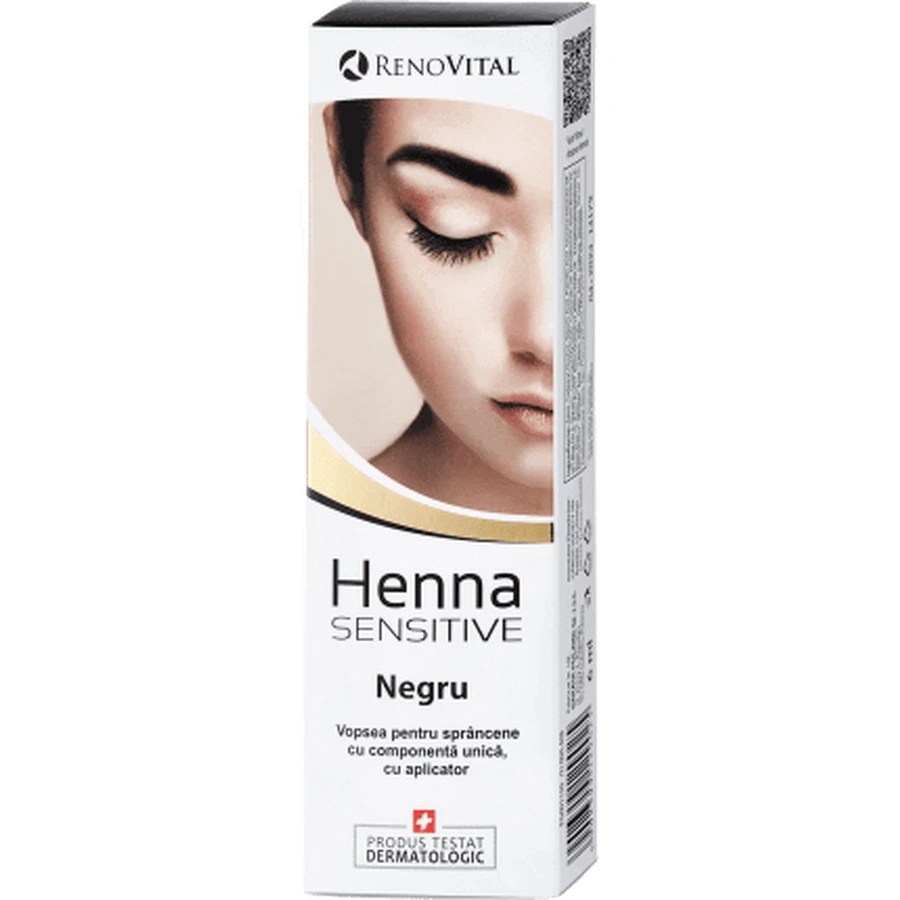 RENOVITAL Henna Sensitive крем-тінт для брів крем-тінт для брів чорний, 6 г: ціни та характеристики