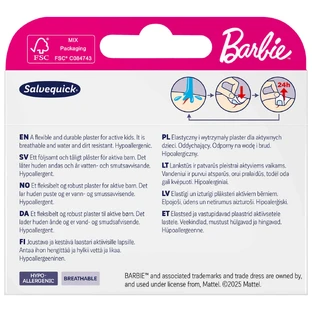 Salvequick Barbie, tencuieli, 14 bucăți