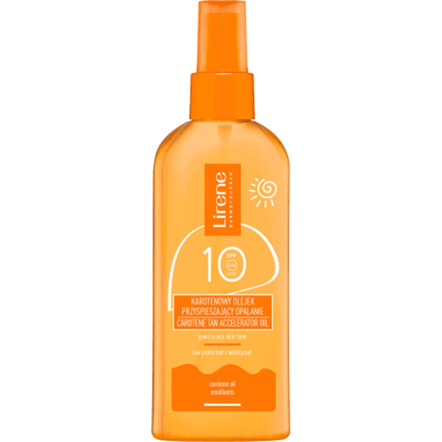 Lirene, Масло-ускоритель загара с каротином SPF10, 150 мл: цены и характеристики