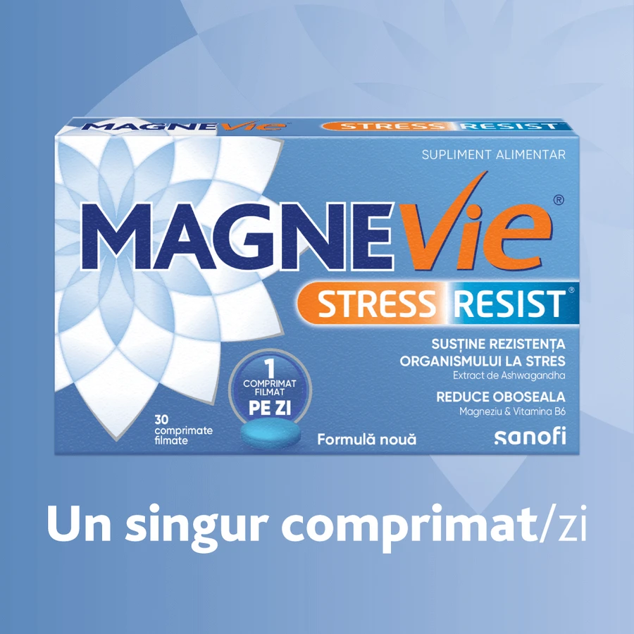 MagneVie Стресостійкість з ашвагандою 80 мг + 60 мг магнію + 1,4 мг вітаміну В6, нервова система та стійкість до стресу, 4х30 таблеток: ціни та характеристики