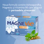 MagneVie Стресостійкість з ашвагандою 80 мг + 60 мг магнію + 1,4 мг вітаміну В6, нервова система та стійкість до стресу, 4х30 таблеток: ціни та характеристики