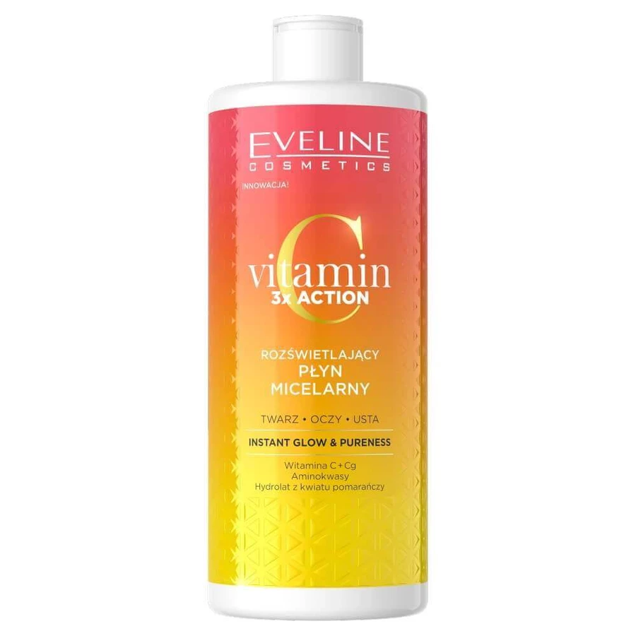Мицеллярная жидкость Eveline Vitamin C 3x Action Illuminating, 500 мл: цены и характеристики