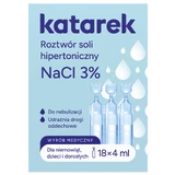 Katarek, soluție salină hipertonică NaCl 3%, 18 x 4 мл