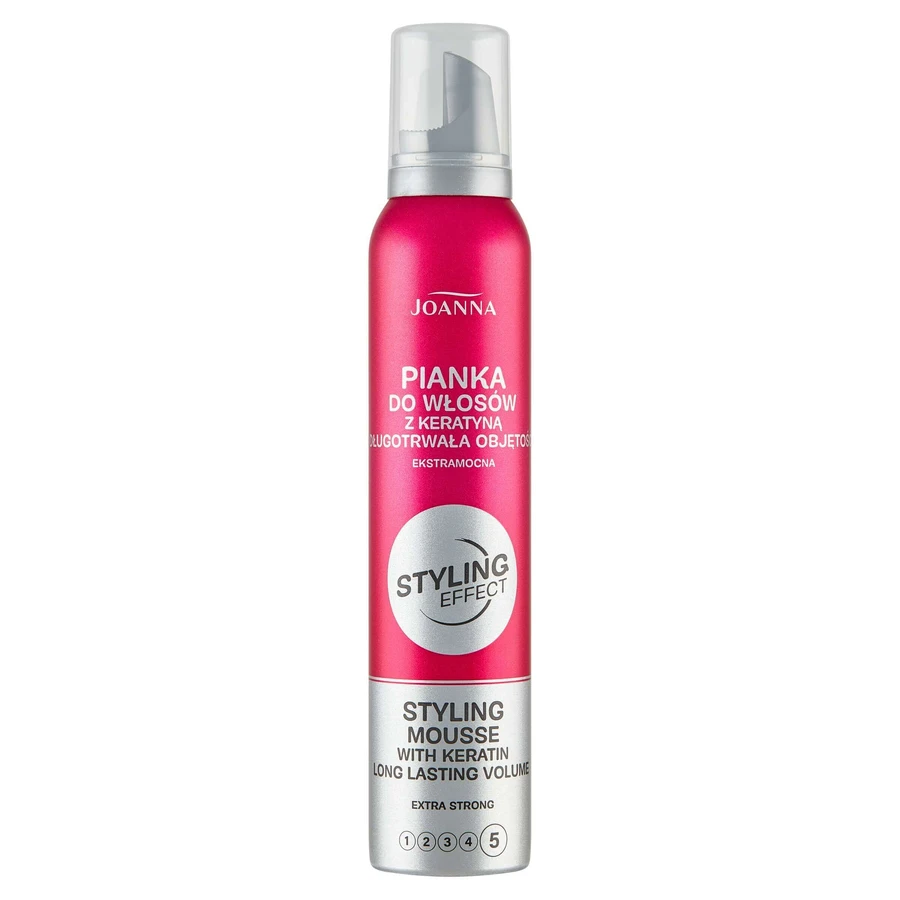 Мус для волосся Joanna Styling Effect Extra Strong Keratin, 150 мл: ціни та характеристики