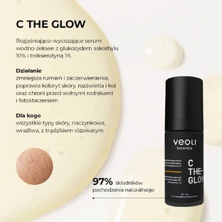 Veoli Botanica C The Glow C The Glow Осветляющая и успокаивающая сыворотка на водной основе, 30 мл