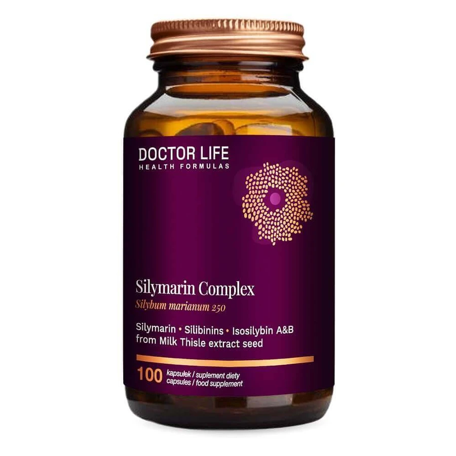 Экстракт семян расторопши пятнистой, комплекс силимарина Doctor Life 250 мг, 100 капсул: цены и характеристики