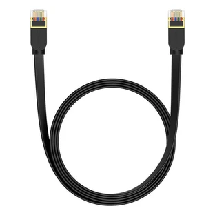 Сетевой кабель Baseus Fast RJ45 Cat. 7, 10 Гбит/с, 2 м, плоский, черный