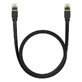 Сетевой кабель Baseus Fast RJ45 Cat. 7, 10 Гбит/с, 2 м, плоский, черный