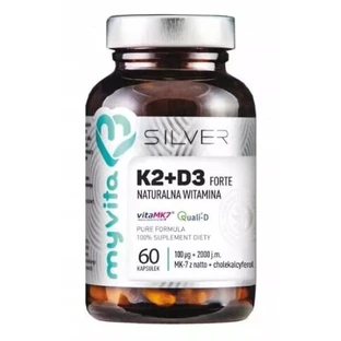 MyVita Silver Vitamin K2+D3 Forte 60 капсул