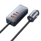 Автомобільний зарядний пристрій Baseus Share Together 2x USB / 2x USB Type C 120W PPS Quick Charge Power Delivery Grey (CCBT-A0G)