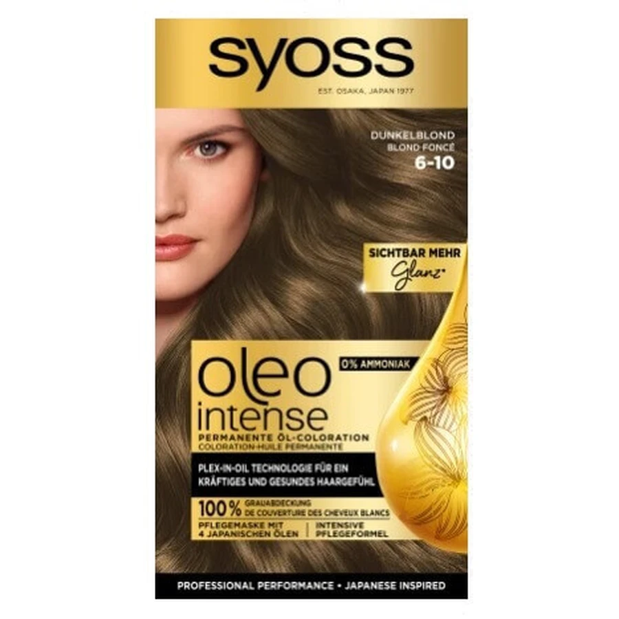 Syoss, Oleo Intense Hair Dye 6-10 Dark Blonde: ціни та характеристики