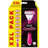 Бритва Wilkinson Quattro For Women со сменными лезвиями для женщин + 8 лезвий