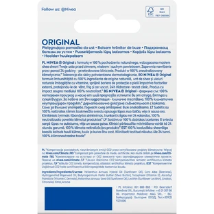 Питательная губная помада Nivea Original, 4,8 г
