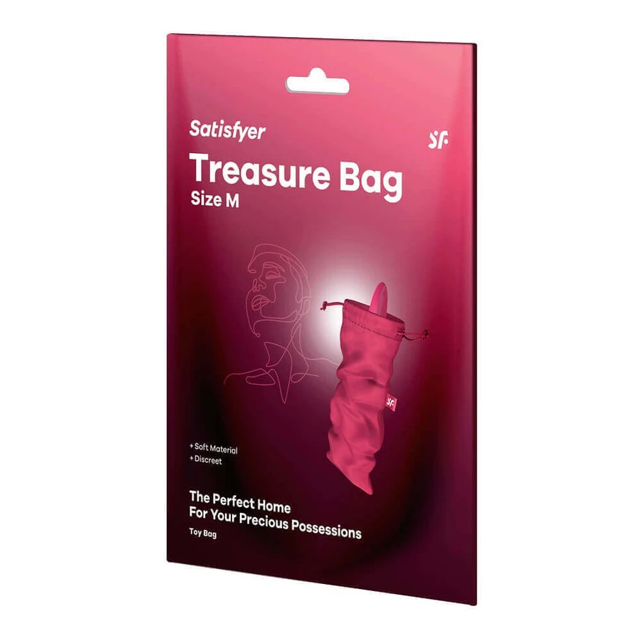 Сумка для хранения гаджетов Satisfyer Treasure Bag, размер M, розовая: цены и характеристики