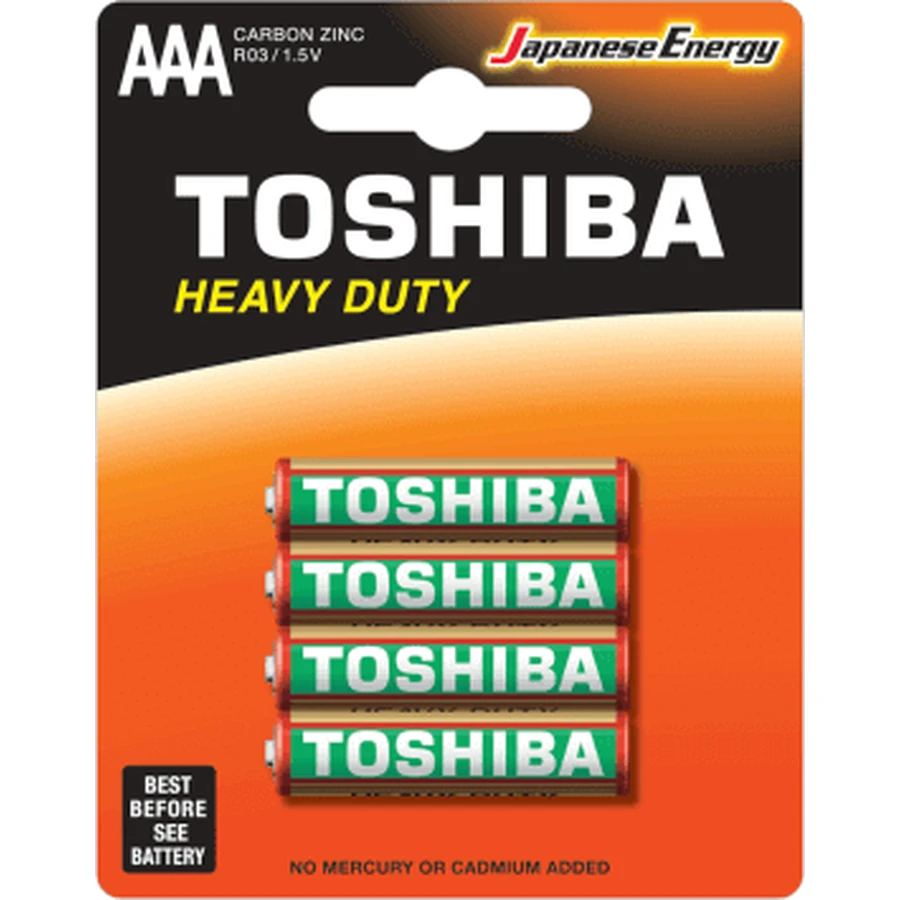 Батарейки Toshiba R3 zinc hd, 4 шт.: ціни та характеристики
