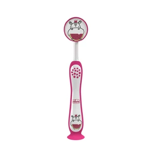 Зубная щетка Chicco 3-6л Бегемот, 1 шт.