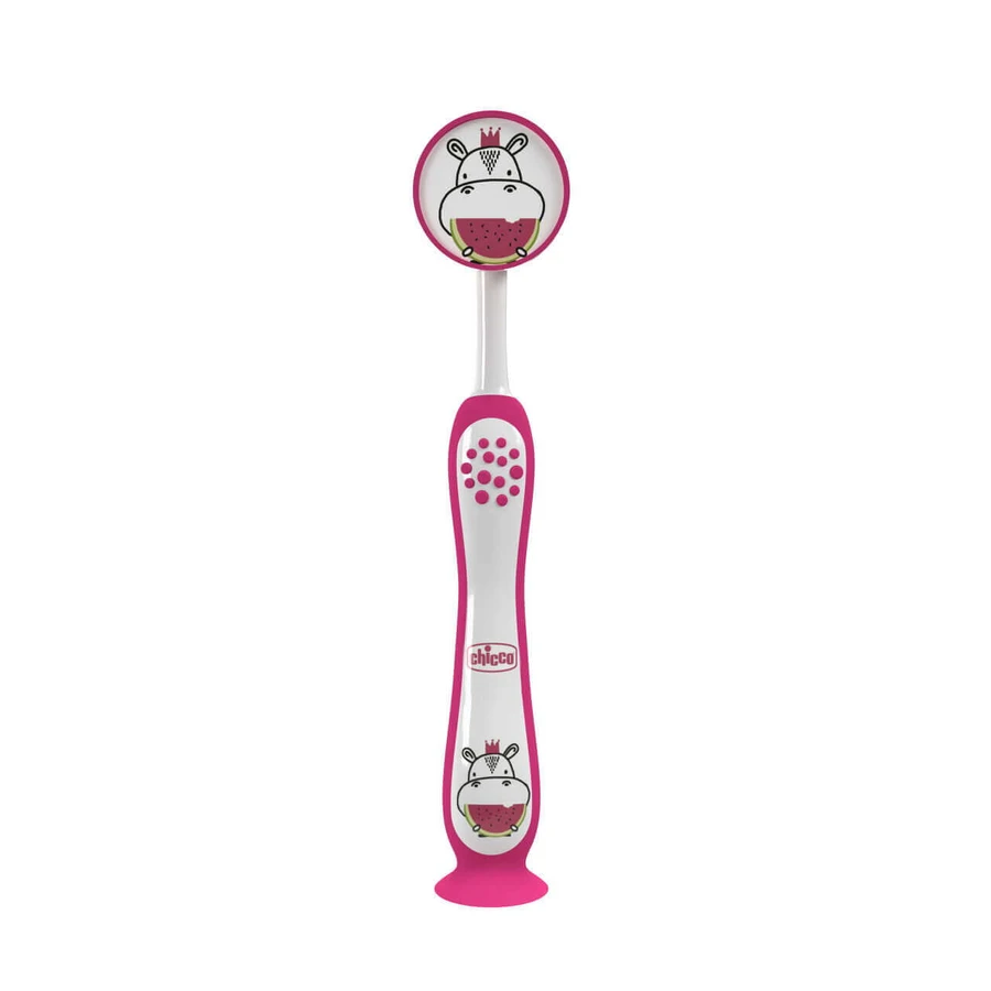 Зубная щетка Chicco 3-6л Бегемот, 1 шт.: цены и характеристики