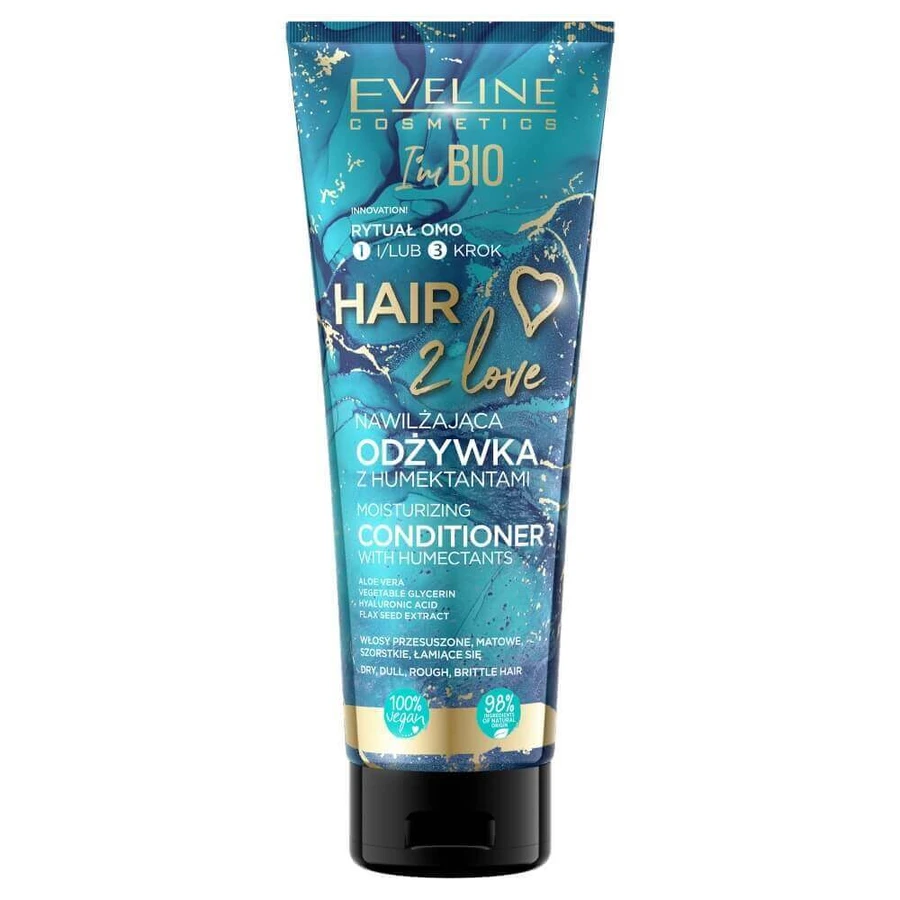 Eveline Cosmetics Hair 2 Love Зволожуючий кондиціонер із зволожувачами, 250 мл: ціни та характеристики