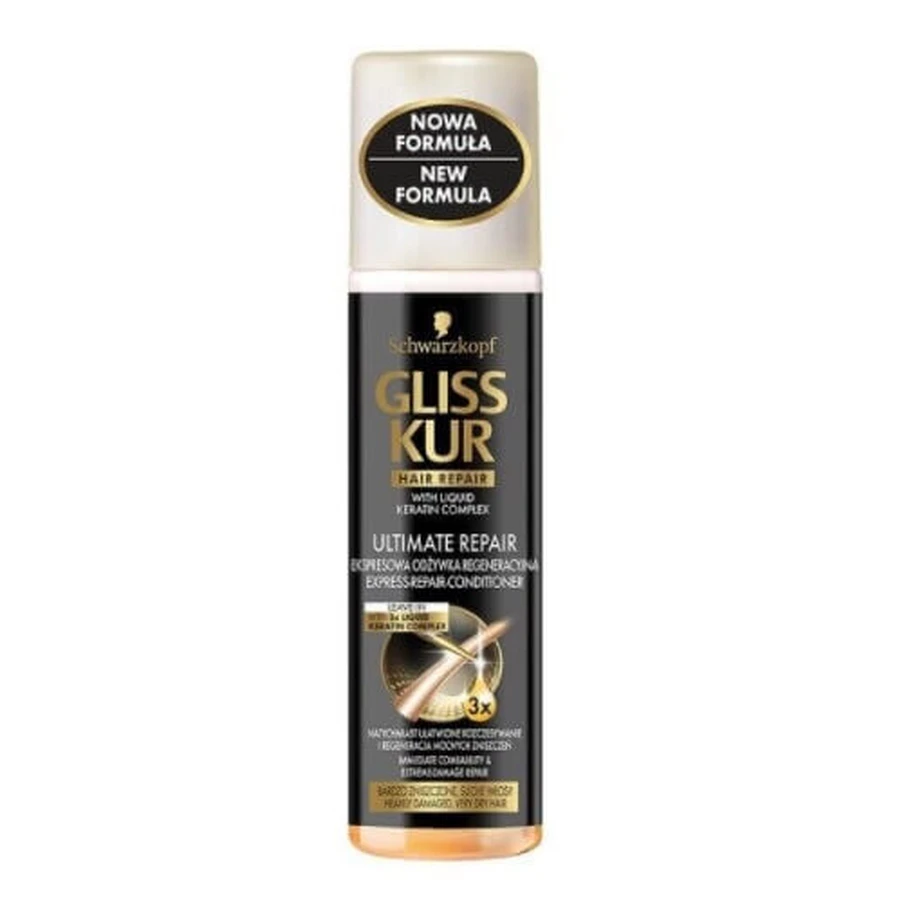 Gliss Kur, Ultimate Repair, Експрес-відновлюючий кондиціонер, 200 мл: ціни та характеристики