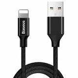 Кабель з тканинною опліткою Baseus Yiven USB / Lightning 1.8M black (CALYW-A01)