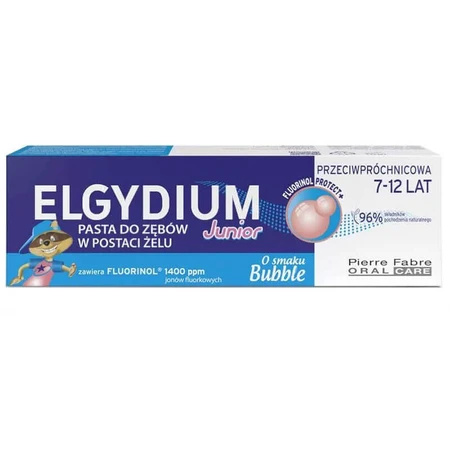 Elgydium Junior Бульбашка, паста де дініті для копій, 7-12 років, 50 мл: ціни та характеристики