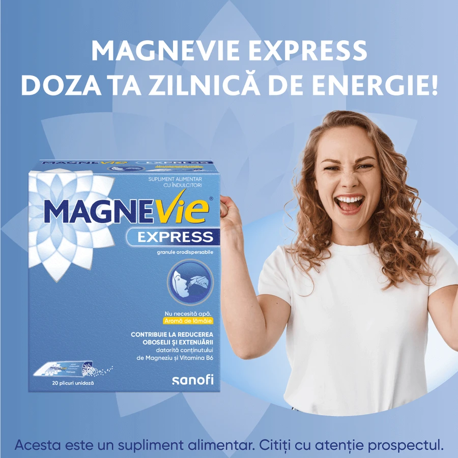 МагнеВі Експрес Sanofi MagneVie Express, 2 упаковки по 20 пакетиків: ціни та характеристики
