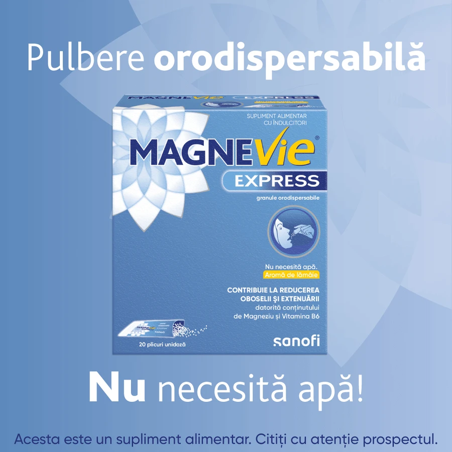 МагнеВі Експрес Sanofi MagneVie Express, 2 упаковки по 20 пакетиків: ціни та характеристики