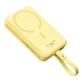 Внешний аккумулятор Baseus Magnetic Mini MagSafe 10000 мАч 30 Вт со встроенным кабелем USB-C (желтый) + кабель Baseus Simple Series USB-C (USB-C 60 Вт 0,3 м)