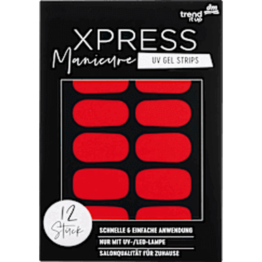 trend !!!t up XPRESS Manicure UV Gel Nail Sheets No. 130 - Statement Red: цены и характеристики