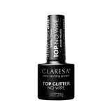 Claresa Top Glitter No Wipe Hybrid Top with Glitter Silver, 5 г