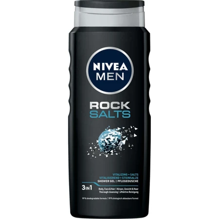 Nivea Men, гель для душу, кам'яна сіль, 500 мл: ціни та характеристики