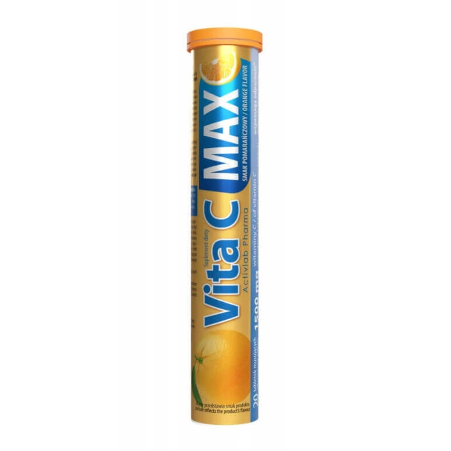 ActivLab Pharma Vita C Max апельсиновый вкус, 20 шипучих таблеток: цены и характеристики