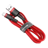Кабель Baseus Cafule USB-A/Lightning 1.5A QC 3.0, 2 м, красный