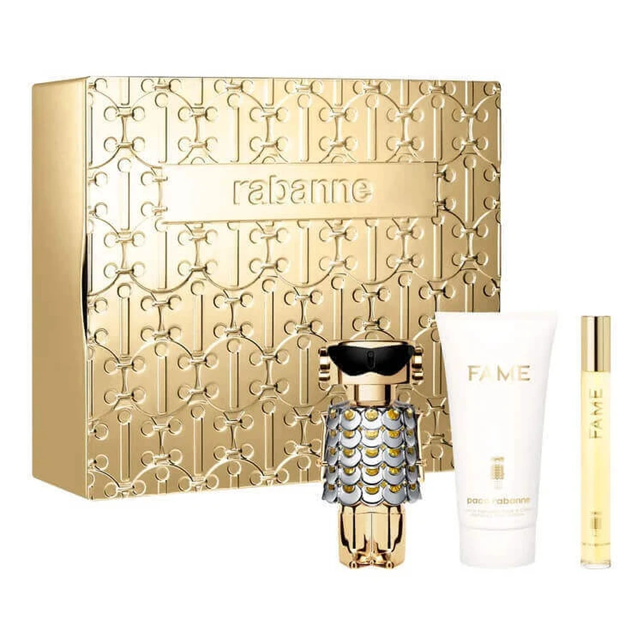 Paco Rabanne Fame Set Eau de Parfum, 50 мл + лосьон для тела, 75 мл + Eau de Parfum Miniature, 10 мл: цены и характеристики