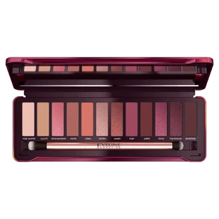 Палитра теней для век Eveline Cosmetics Ruby Glamour 12 оттенков