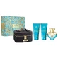 Versace Dylan Turquoise Pour Femme Set Туалетная вода, 100 мл + Гель для душа, 100 мл + Гель для тела, 100 мл + косметичка