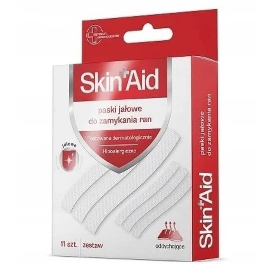 Стерильні смужки для закриття ран Skin Aid, 11 шт: ціни та характеристики