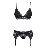 Набір з 3 предметів Obsessive 810-SEG-1 Чорний S/M