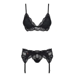 Набір з 3 предметів Obsessive 810-SEG-1 Чорний S/M