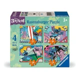 Пазл Disney Стич 4 в 1, 3 года+, Ravensburger