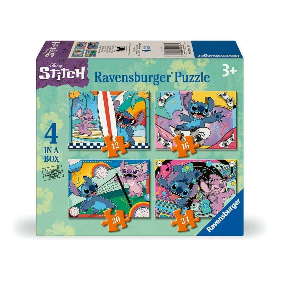 Пазл Disney Стич 4 в 1, 3 года+, Ravensburger: цены и характеристики