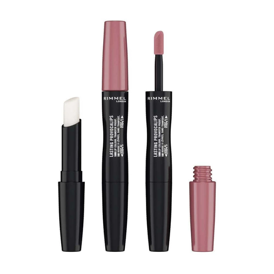 Rimmel Lasting Provocalips Стойкая губная помада 2-в-1 400 Grin &amp; Bare It, 6 мл: цены и характеристики