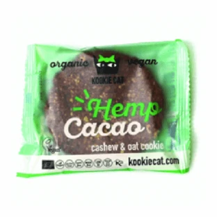 Органічне безглютенове конопляне печиво, 50 г, Kookiecat