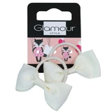 Резинки для волосся Glamour Kids Cream Bow, 2 шт